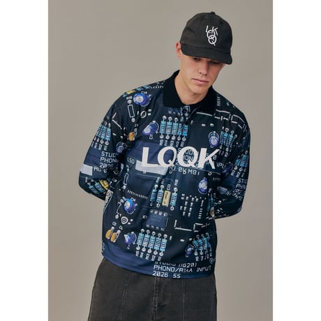LQQK STUDIO CIRCUIT BOARD POLO JERSEY