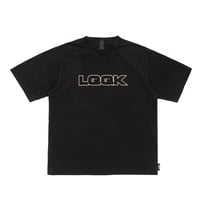LQQK STUDIO DISCHARGE DECONSTRUCTION TEE BLACK