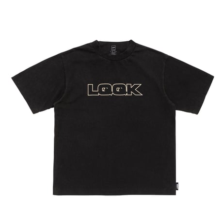 LQQK STUDIO DISCHARGE DECONSTRUCTION TEE BLACK