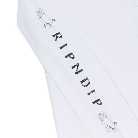 RIPNDIP Lord Nermal Pocket Long Sleeve White