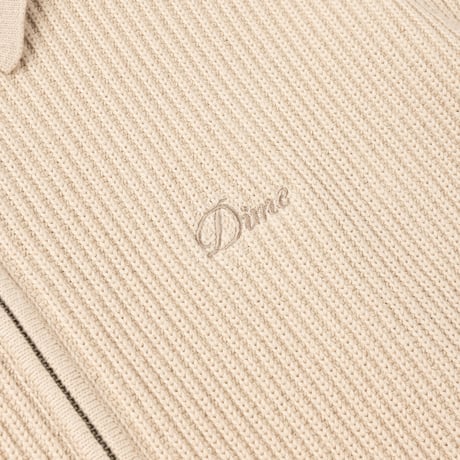 Dime MTL Double Zip Knit Tan
