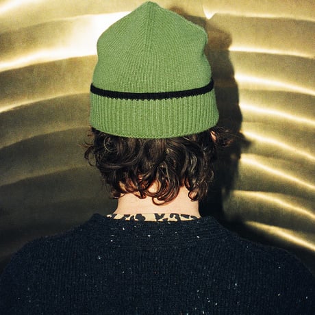 SNEEZE MAGAZINE CONTRAST STRIPE BEANIE