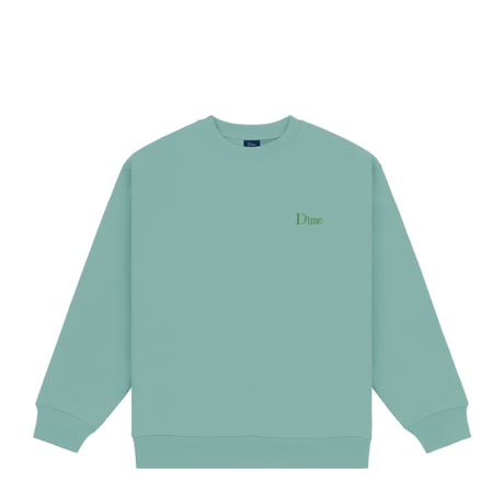 DIME mtl Classic Small Logo Crewneck SEAWEED