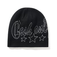 CASH ONLY Strip Skully Beanie Black