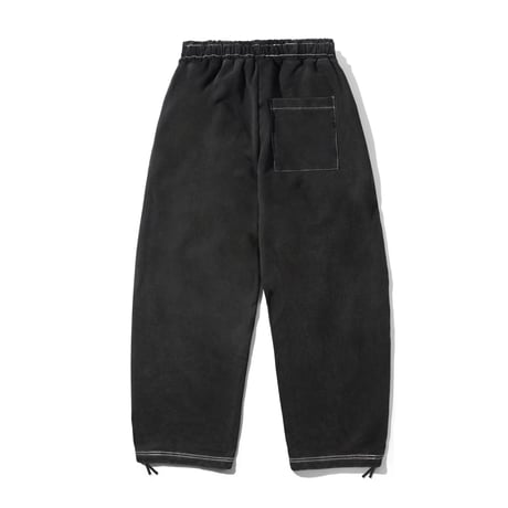 CASH ONLY Strip Fleece Sweatpants Washed Black