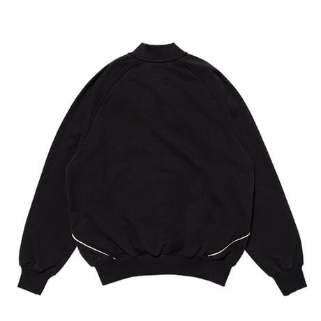 LQQK STUDIO TEAM ZIP FLEECE SWEATSHIRT BLACK