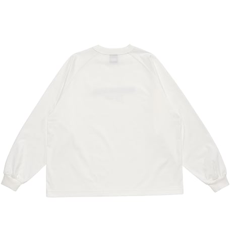 LQQK STUDIO RED STRIPE RAGLAN LONG-SLEEVE WHITE