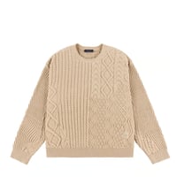 DIME mtl MIXED CABLE KNIT SAND