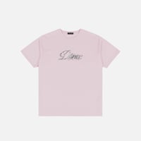 Dime MTL Cursive Smashed T-Shirt Light Pink