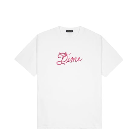 DIME mtl Satin T-Shirt WHITE
