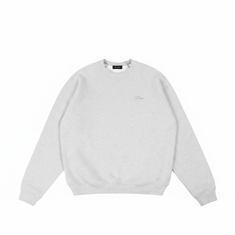 DIME MTL Cursive Small Logo Crewneck ASH