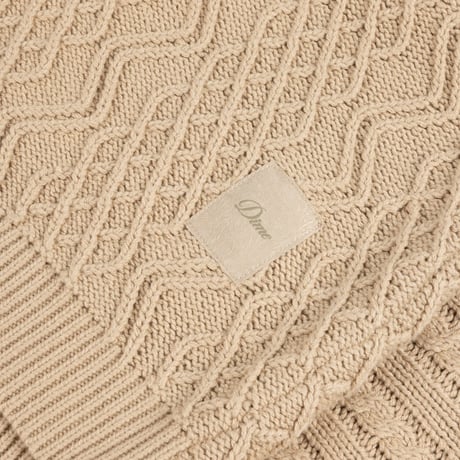 DIME mtl MIXED CABLE KNIT SAND