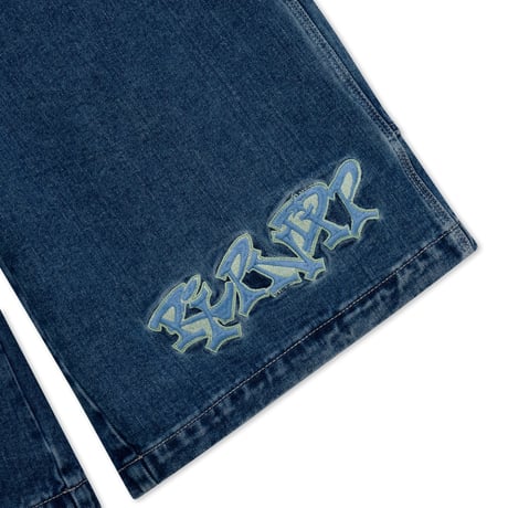 RIPNDIP IP Ace Ultra Wide Leg Pants (Medium Wash)