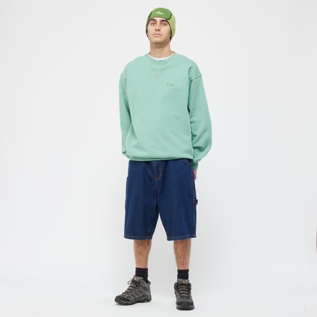 DIME mtl Classic Small Logo Crewneck SEAWEED