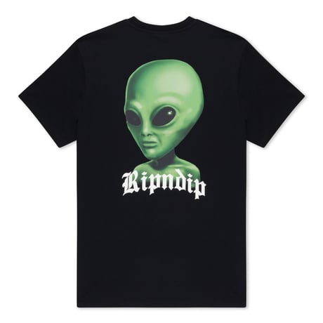 RIPNDIP WE COME IN PEACE TEE (BLACK)