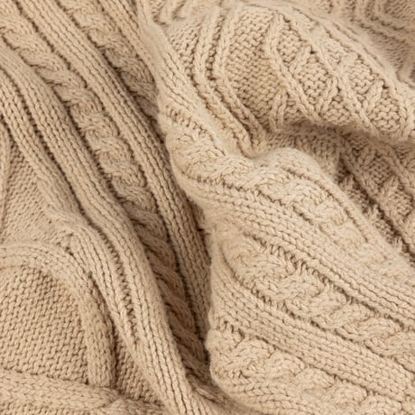 DIME mtl MIXED CABLE KNIT SAND
