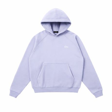 DIME MTL Cursive Small Logo Hoodie GRAY LAVENDER