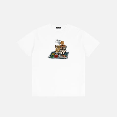Dime MTL X QUARTERSNACKS Snackman Dealer T-Shirt White