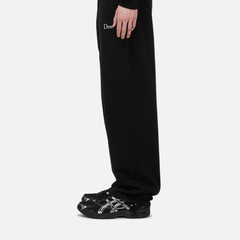 Dime MTL Classic Small Logo Sweatpants Black |
