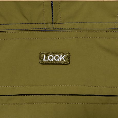 LQQK STUDIO NYLON ANORAK NAVY GREEN