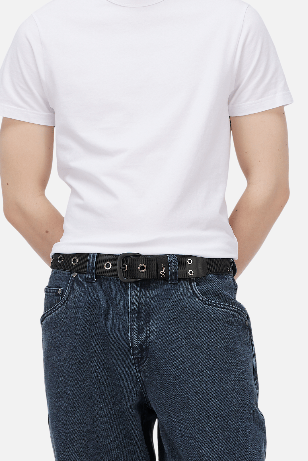 Dime スタッズ付き ブラックベルト Dime MTL Studded Belt BLACK | F.U. GENERAL STOR