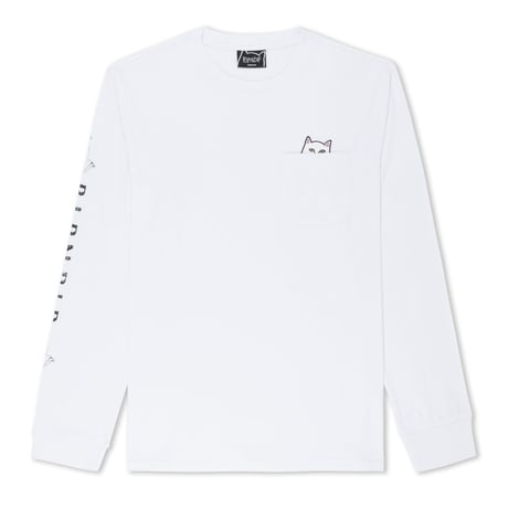 RIPNDIP Lord Nermal Pocket Long Sleeve White
