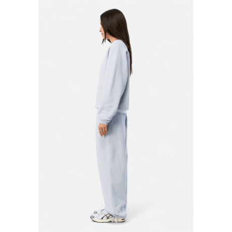 DIME MTL Cursive Small Logo Sweatpants GRAY LAVENDER