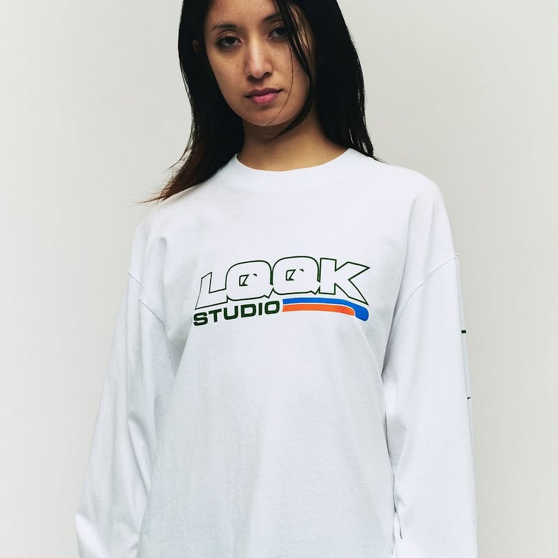 LQQK STUDIO ALL TERRAIN LOGO LONG SLEEVE WHITE