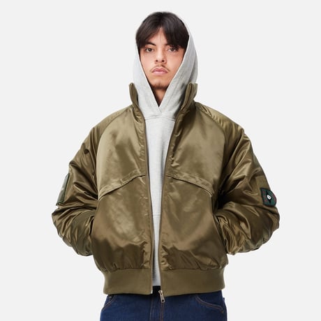 DIME MTL Utility Bomber Jacket Olive