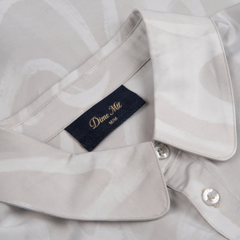 【DIME】25ss CHILLING SATIN SHIRT DIME mtl Chilling Satin Shirt CREAM | F.U. GENE
