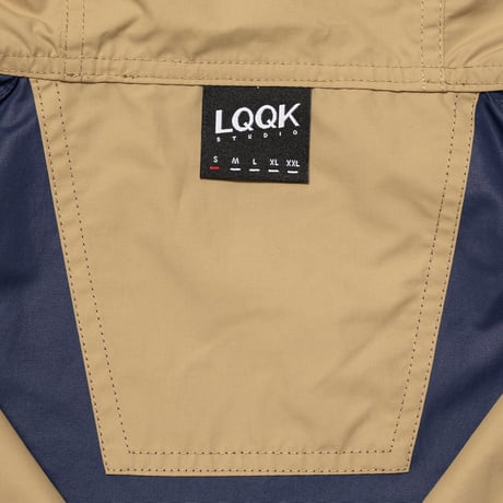 LQQK STUDIO NYLON ANORAK NAVY GREEN