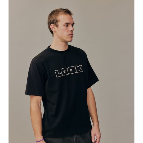 LQQK STUDIO DISCHARGE DECONSTRUCTION TEE BLACK