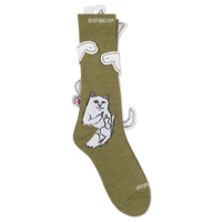 RIPNDIP Lord Nermal Socks (Olive)