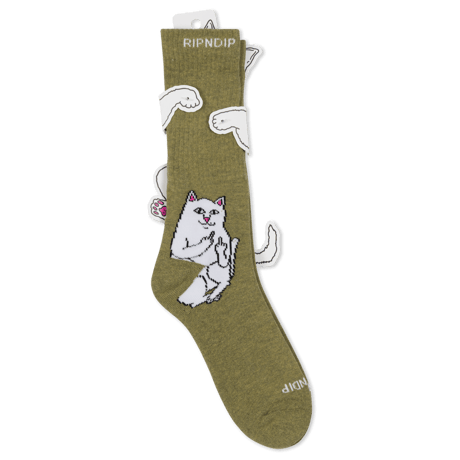 RIPNDIP Lord Nermal Socks (Olive)