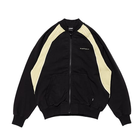 LQQK STUDIO TEAM ZIP FLEECE SWEATSHIRT BLACK