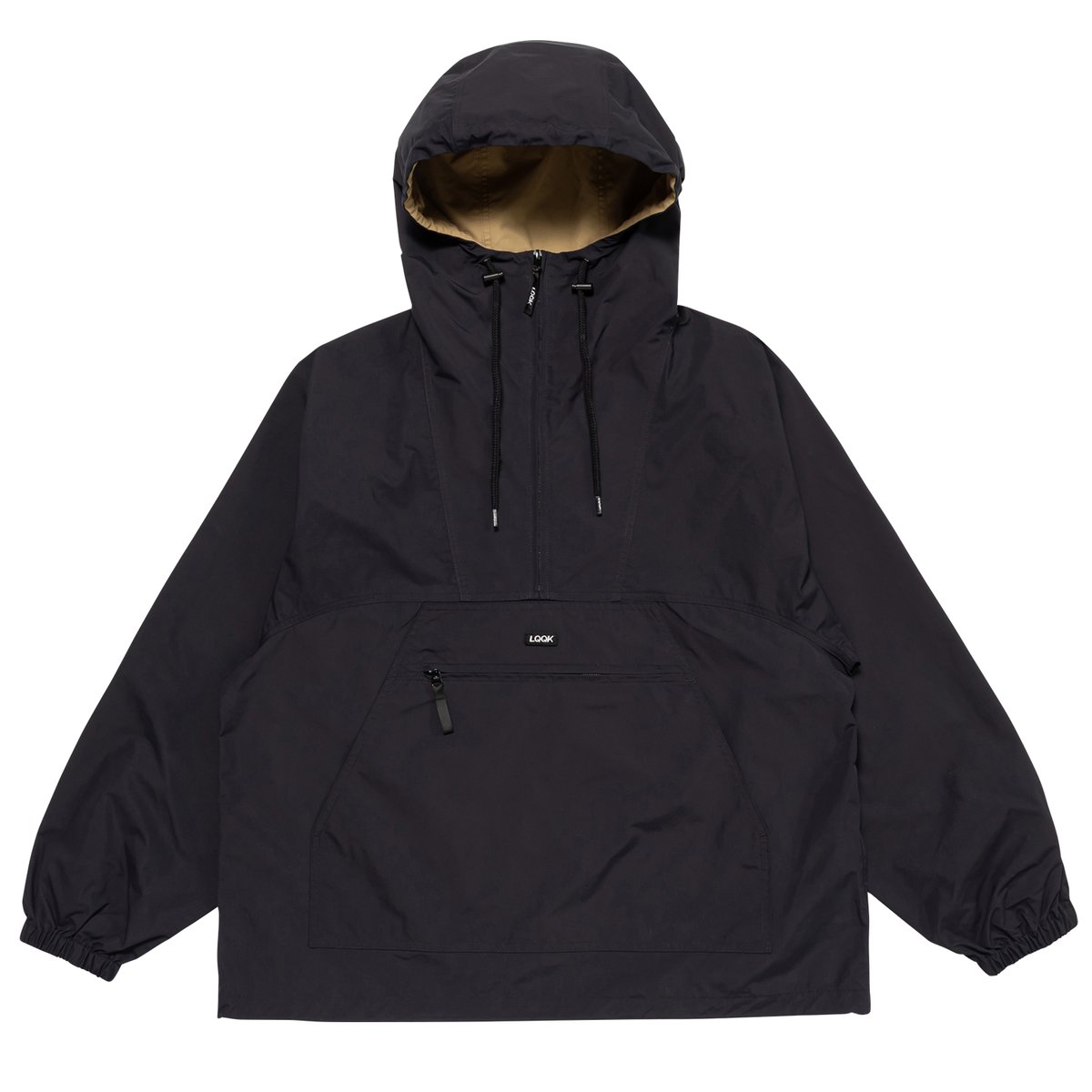 LQQK STUDIO NYLON ANORAK BLACK | F.U. GENERAL S