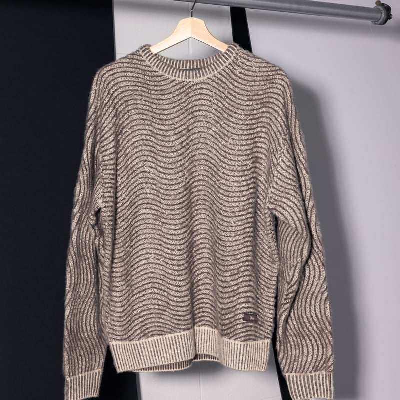 DIME MTL MOHAIR WAVE KNIT BURGUNDY | F.U. GENER