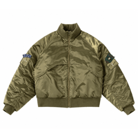 DIME MTL Utility Bomber Jacket Olive
