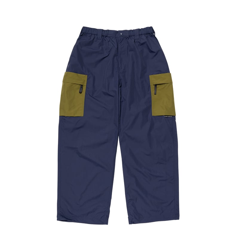 LQQK STUDIO NYLON CARGO PANTS NAVY GREEN | F.U.