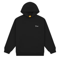 DIME mtl Classic Small Logo Hoodie BLACK