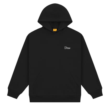 DIME mtl Classic Small Logo Hoodie BLACK