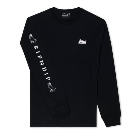 RIPNDIP Lord Nermal Pocket Long Sleeve Black