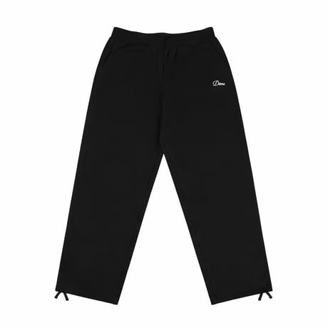 DIME MTL Cursive Small Logo Sweatpants BLACK