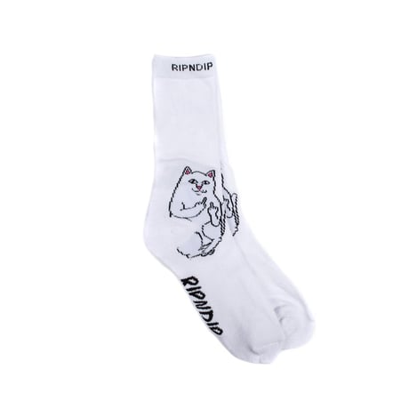 RIPNDIP Lord Nermal Socks (White)
