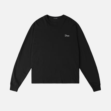 Dime MTL Classic Small Logo LS T-Shirt BLACK