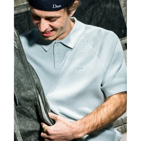 Dime MTL Cable Knit Polo