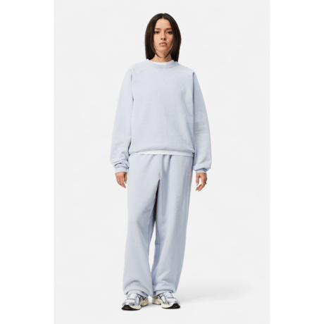 DIME MTL Cursive Small Logo Sweatpants GRAY LAVENDER