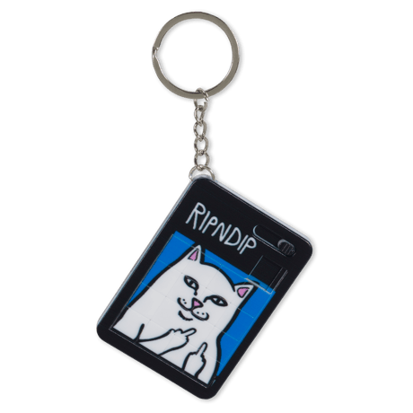 RIPNDIP Lord Nermal Puzzle Keychain (Black)