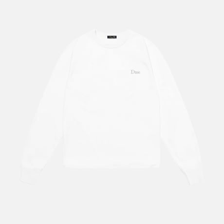 Dime MTL Classic Small Logo LS T-Shirt WHITE