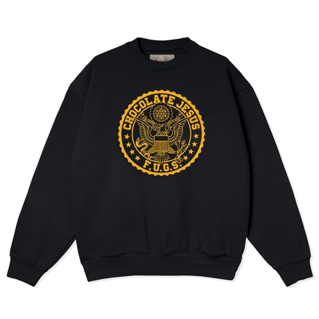 (F.U. GENERAL STORE x Chocolate Jesus) FUCJ Crewneck BLACK